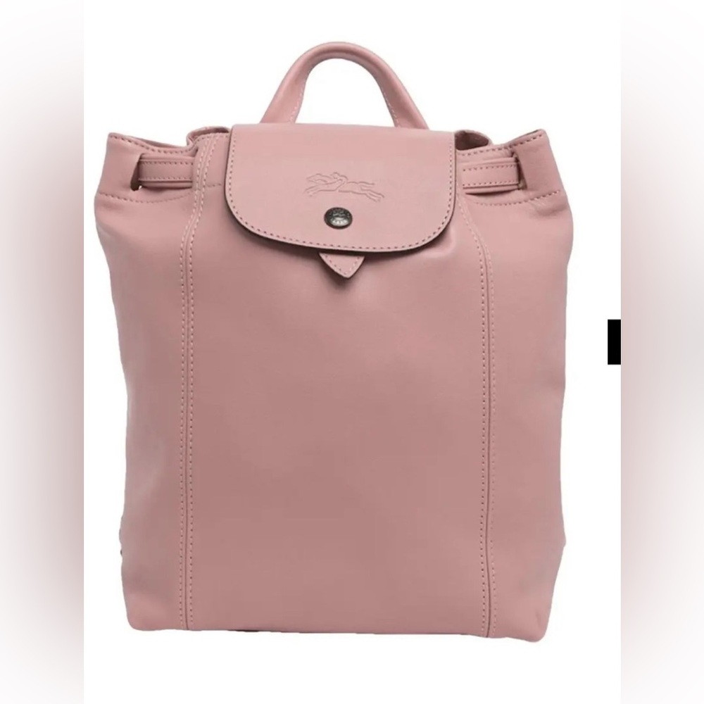 longchamp le pliage small leather backpack